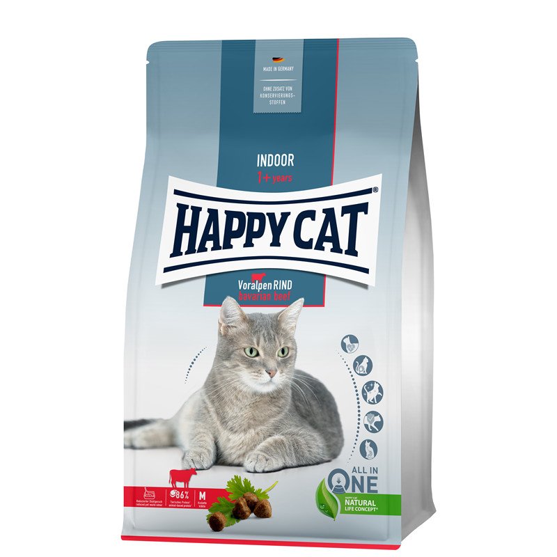 Happy Cat Indoor Adult Voralpen-Rind - 4 kg (6,49 € pro 1 kg) von Happy Cat