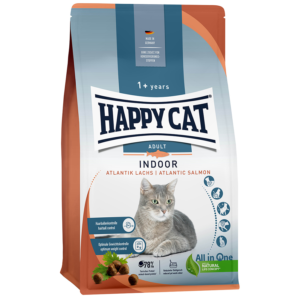 Happy Cat Indoor Atlantik-Lachs - 4 kg von Happy Cat