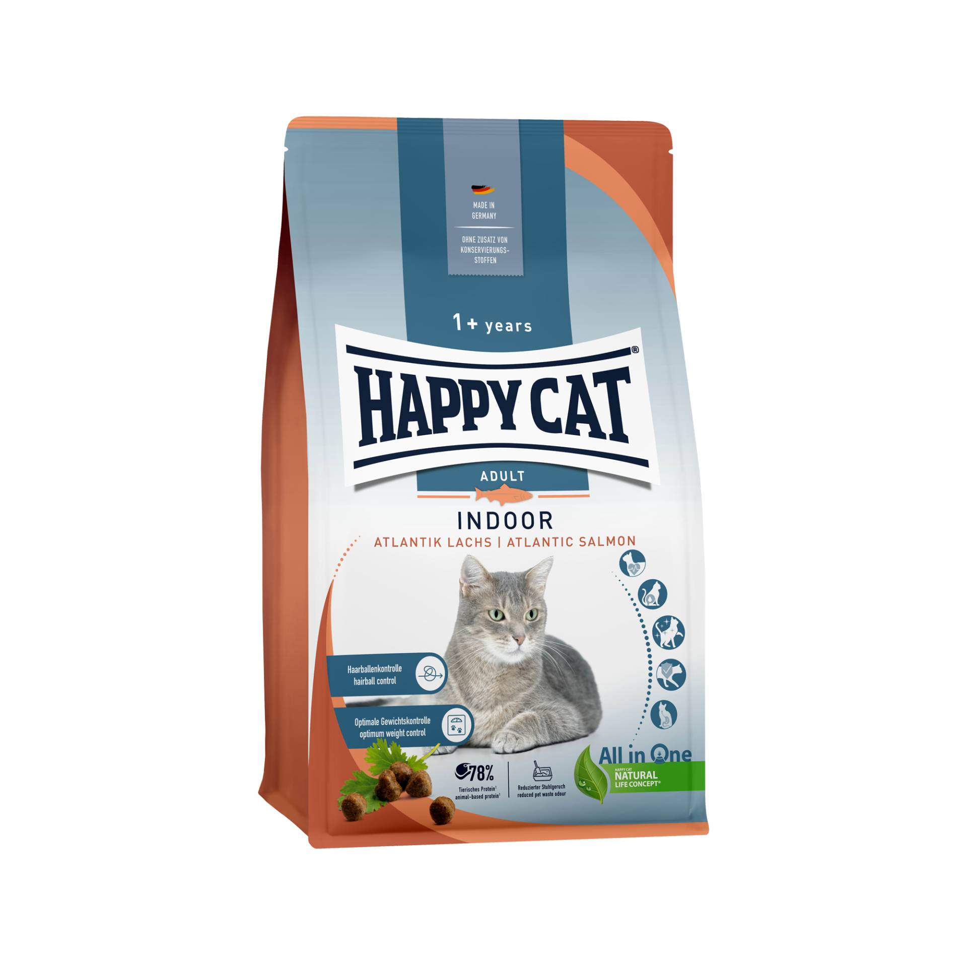 Happy Cat Indoor - Lachs - 1,3 kg von Happy Cat