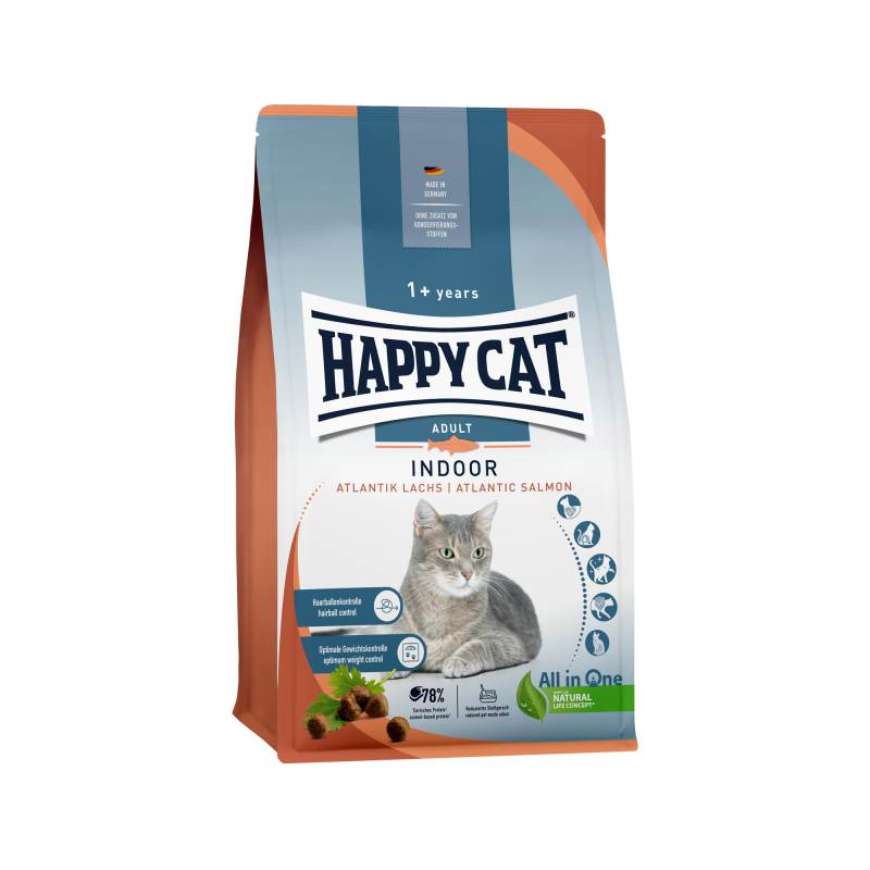 Happy Cat Indoor - Lachs - 4 kg von Happy Cat