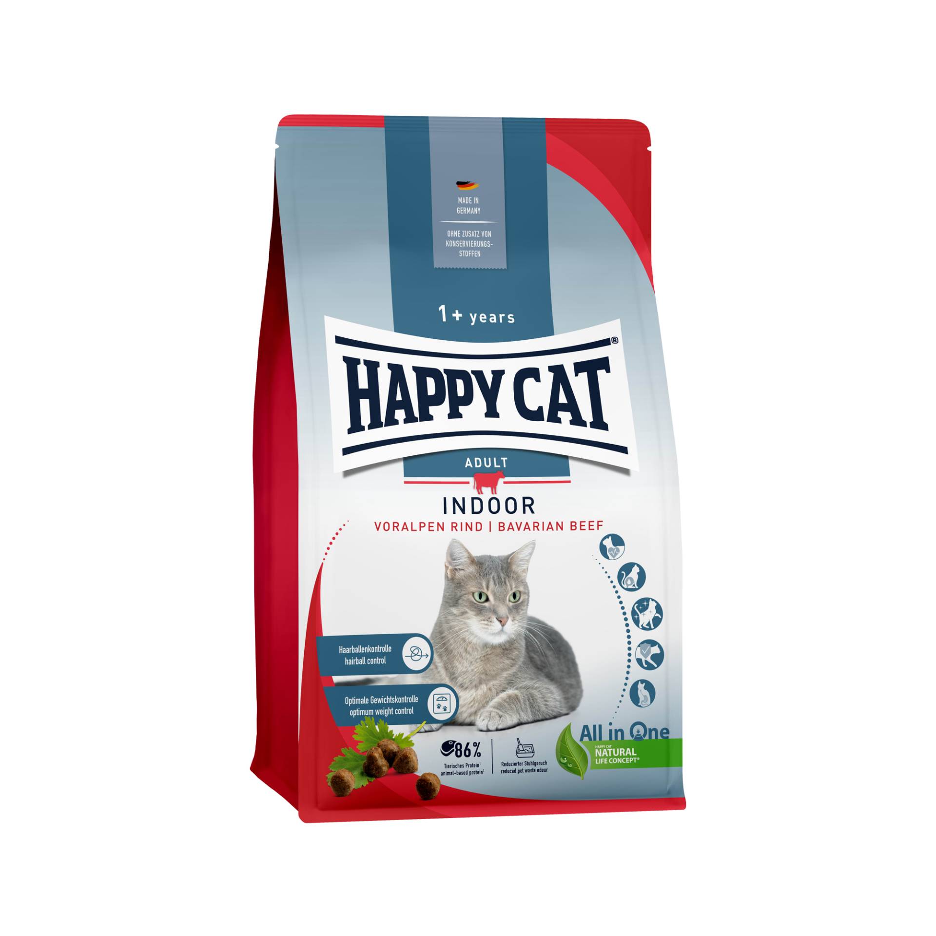 Happy Cat Indoor - Rind - 1,3 kg von Happy Cat
