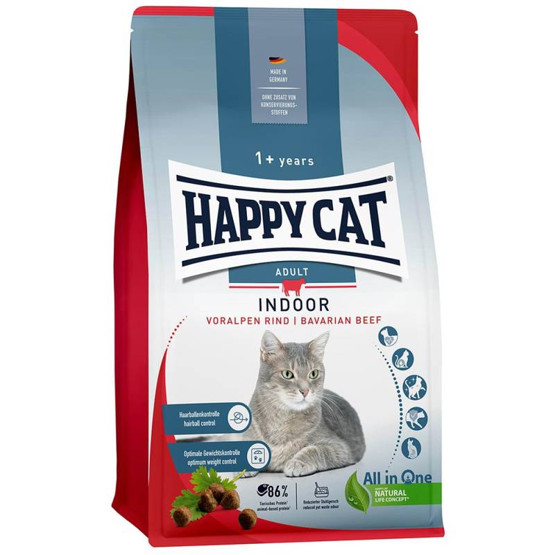 Happy Cat Indoor Voralpen-Rind - Sparpaket: 2 x 4 kg von Happy Cat