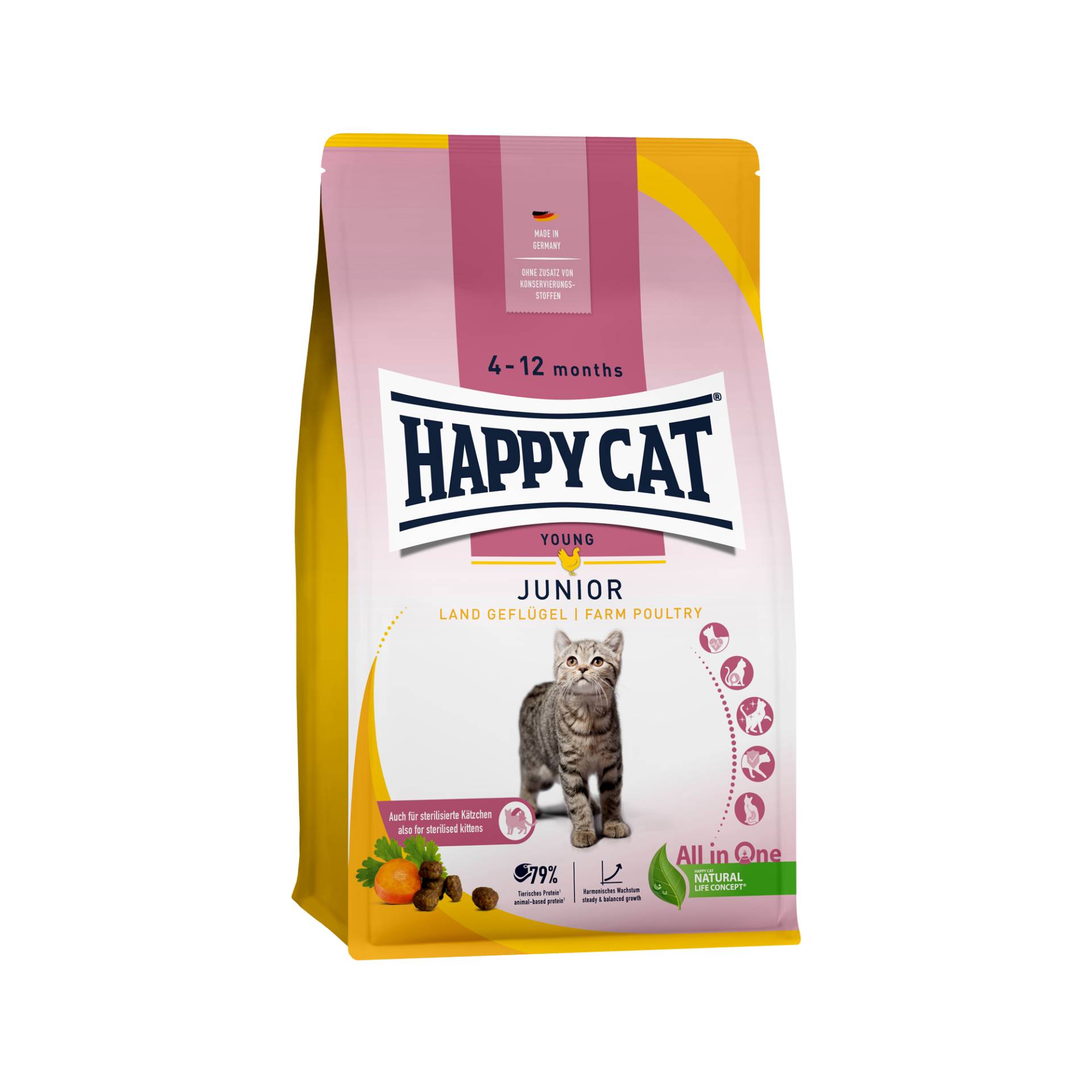 Happy Cat Junior - Geflügel - 4 kg Happy Cat Junior - Geflügel - 4 kg von Happy Cat