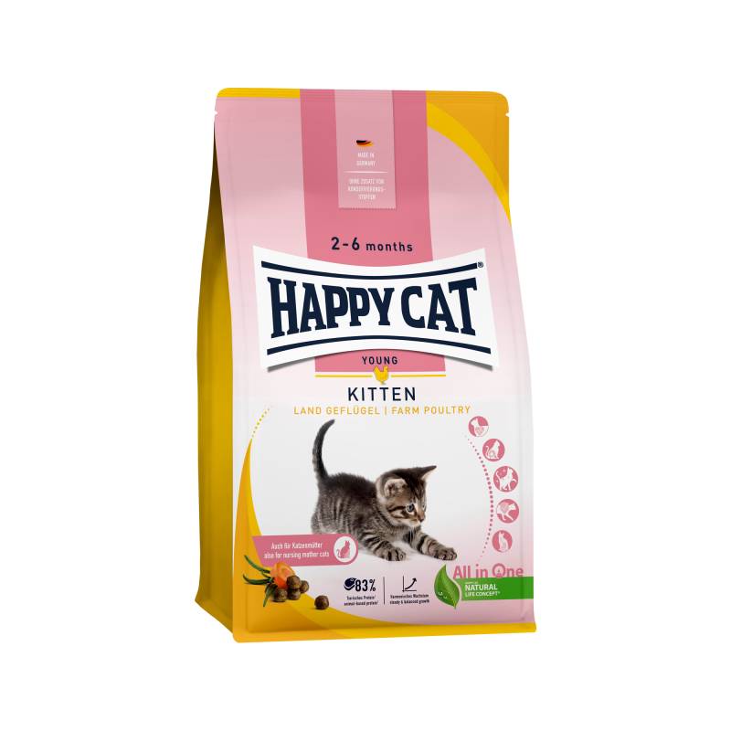 Happy Cat Kitten - Geflügel - 4 kg Happy Cat Kitten - Geflügel - 4 kg von Happy Cat