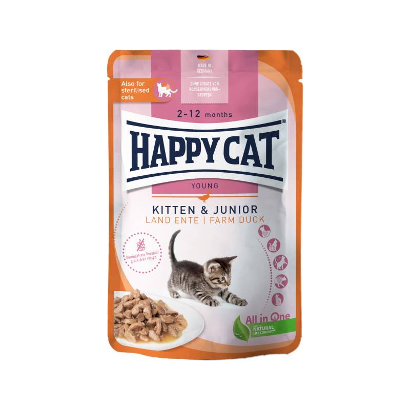 Happy Cat Kitten & Junior - Geflügel - 20 x 85 g von Happy Cat