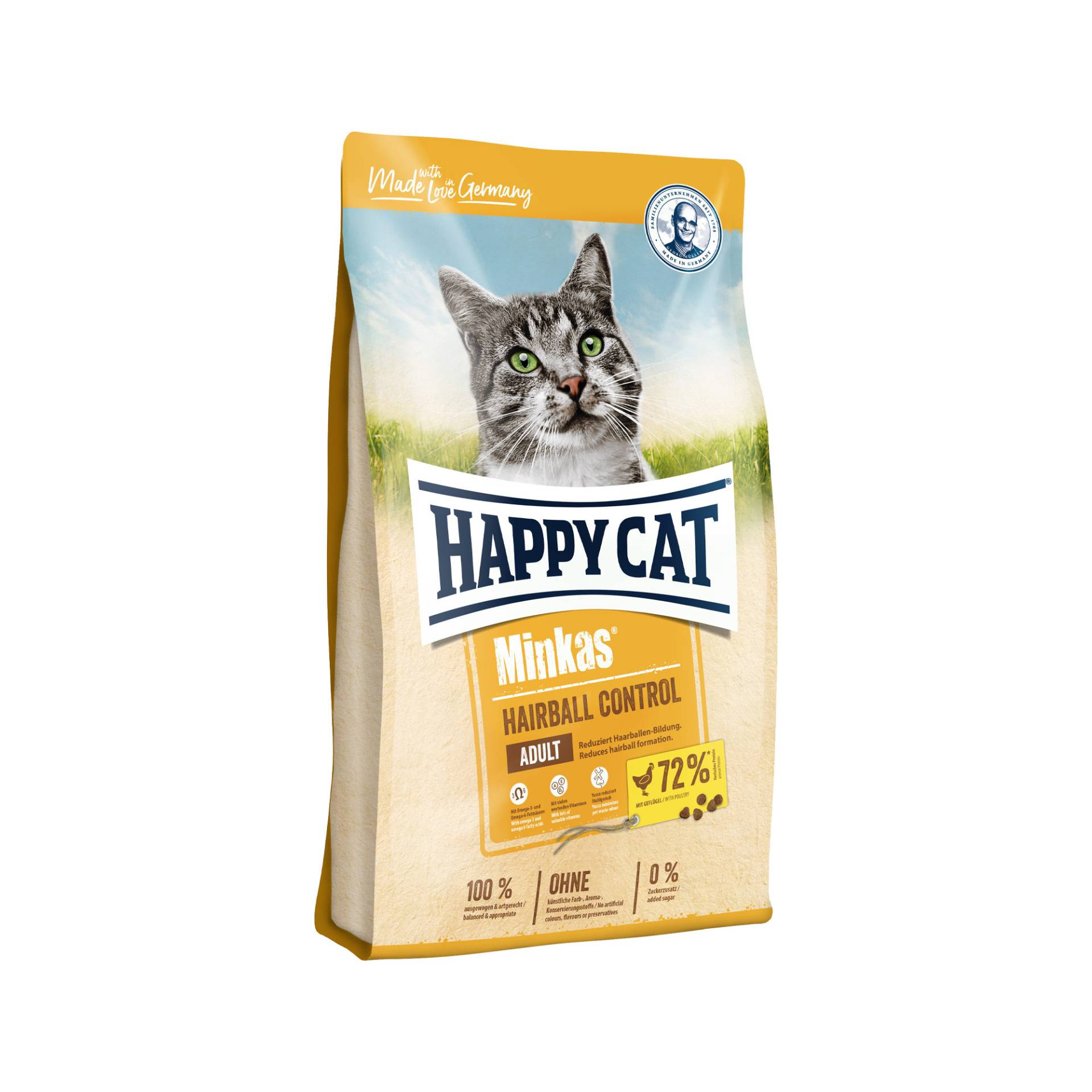Happy Cat Minkas Adult Hairball Control Katzenfutter - Geflügel - 10 kg Happy Cat Minkas Adult Hairball Control Katzenfutter - Geflügel - 10 kg von Happy Cat