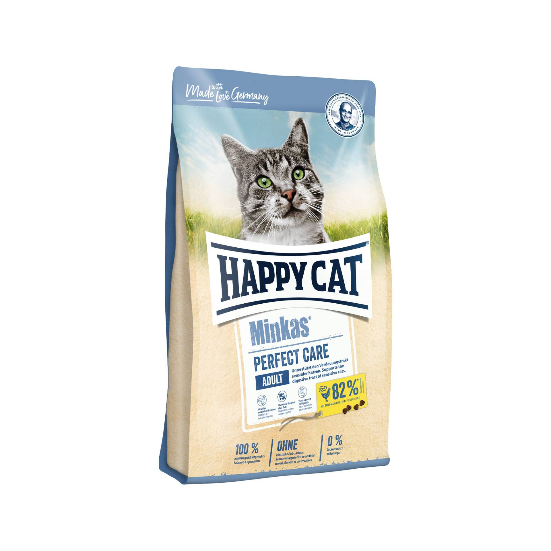 Happy Cat Minkas Adult Perfect Care Geflügel & Reis - 3 x 500 g von Happy Cat