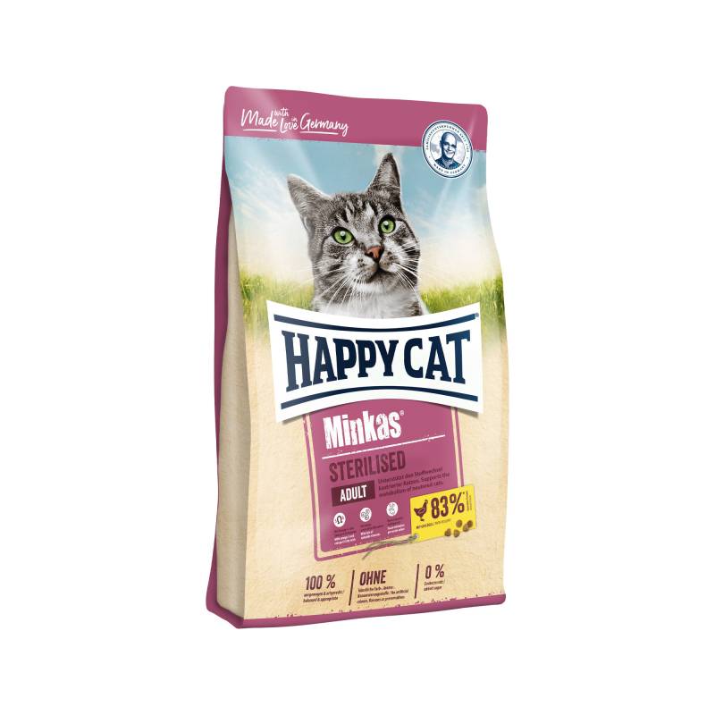 Happy Cat Minkas Adult Sterilised Katzenfutter - Geflügel - 10 kg von Happy Cat