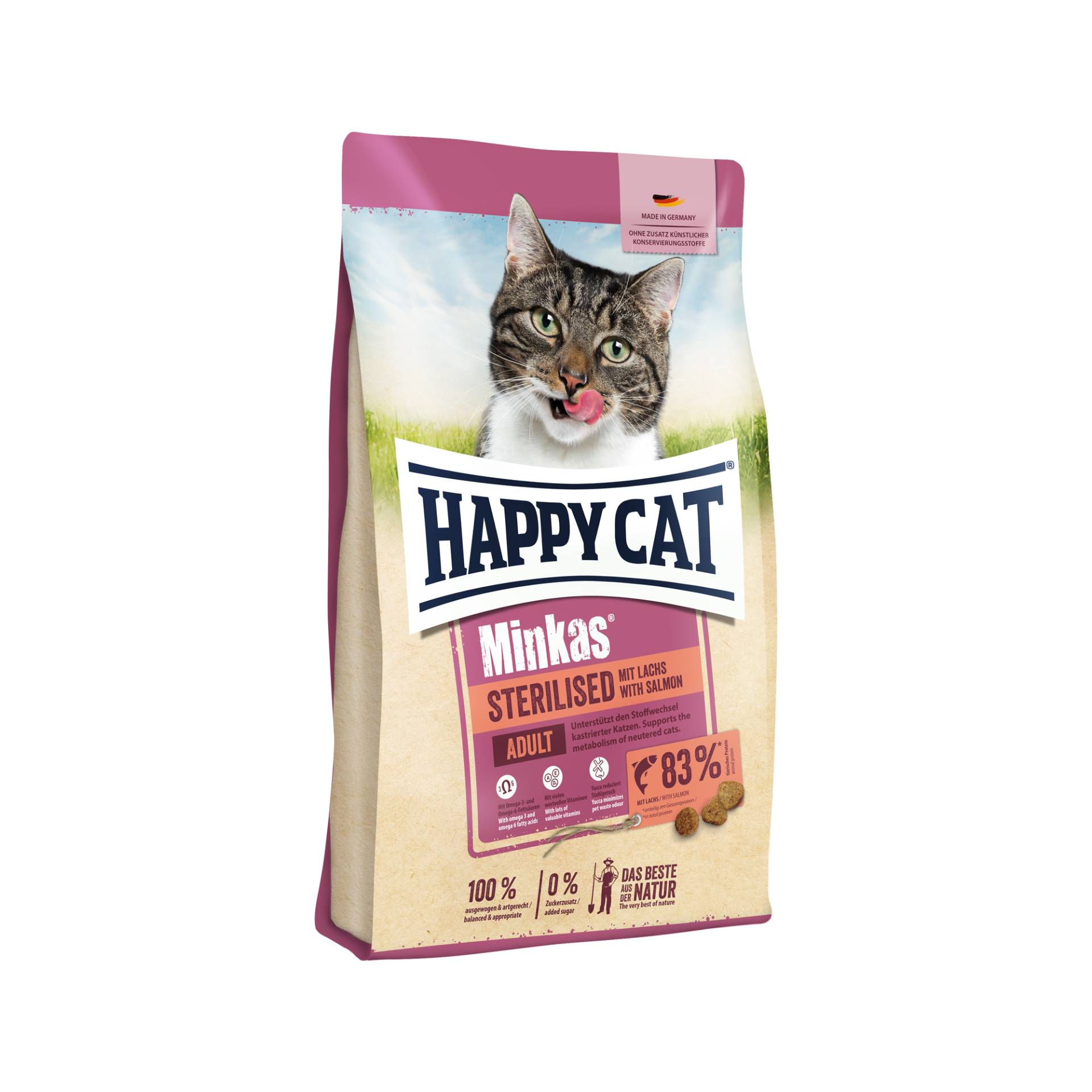Happy Cat Minkas Adult Sterilised - Lachs - 4 kg von Happy Cat