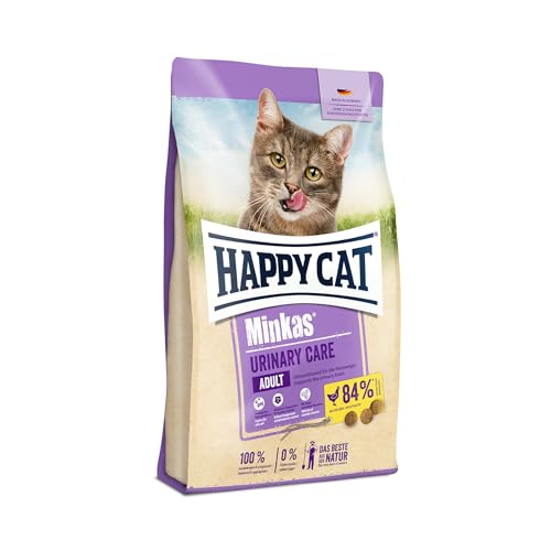 Happy Cat 70375 – Happy Cat Minkas Urinary Care Geflügel – Trockenfutter für ausgewachsene Katzen – 10 kg Inhalt von Happy Cat