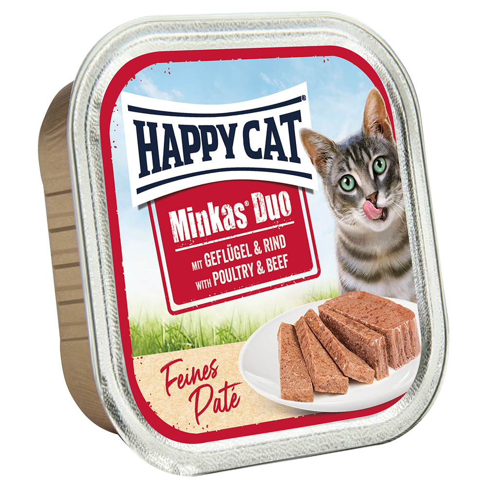 Happy Cat Minkas Duo Feines Paté - Geflügel & Rind 16 x 100 g Happy Cat Minkas Duo Feines Paté - Geflügel & Rind 16 x 100 g von Happy Cat