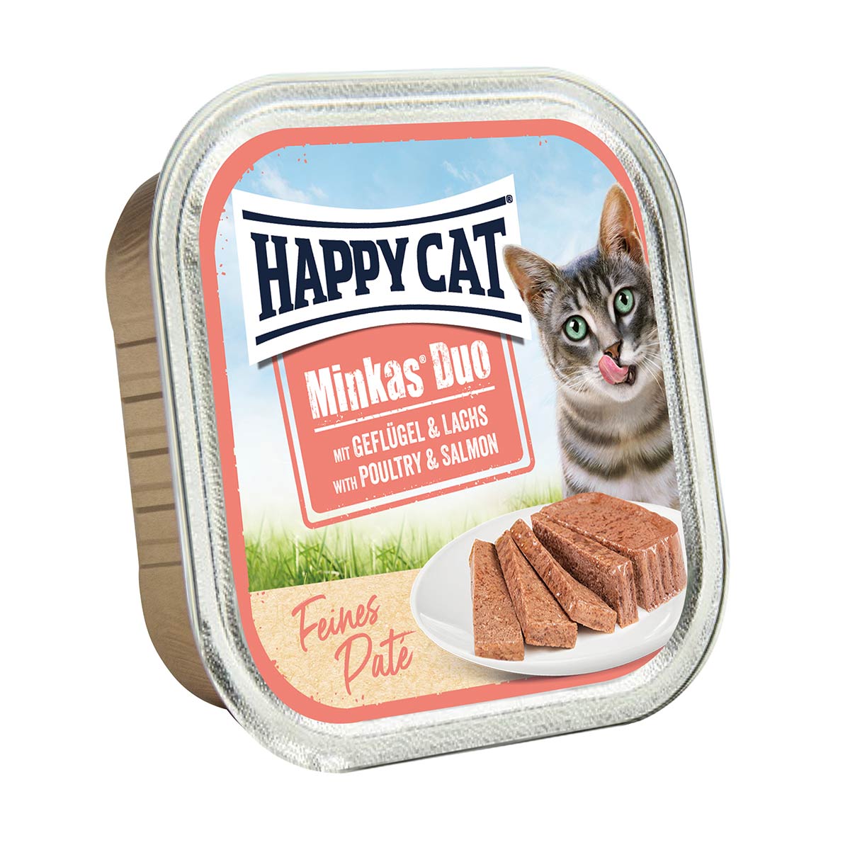 Happy Cat Minkas Duo Geflügel & Lachs Paté 16x100g Happy Cat Minkas Duo Geflügel & Lachs Paté 16x100g von Happy Cat