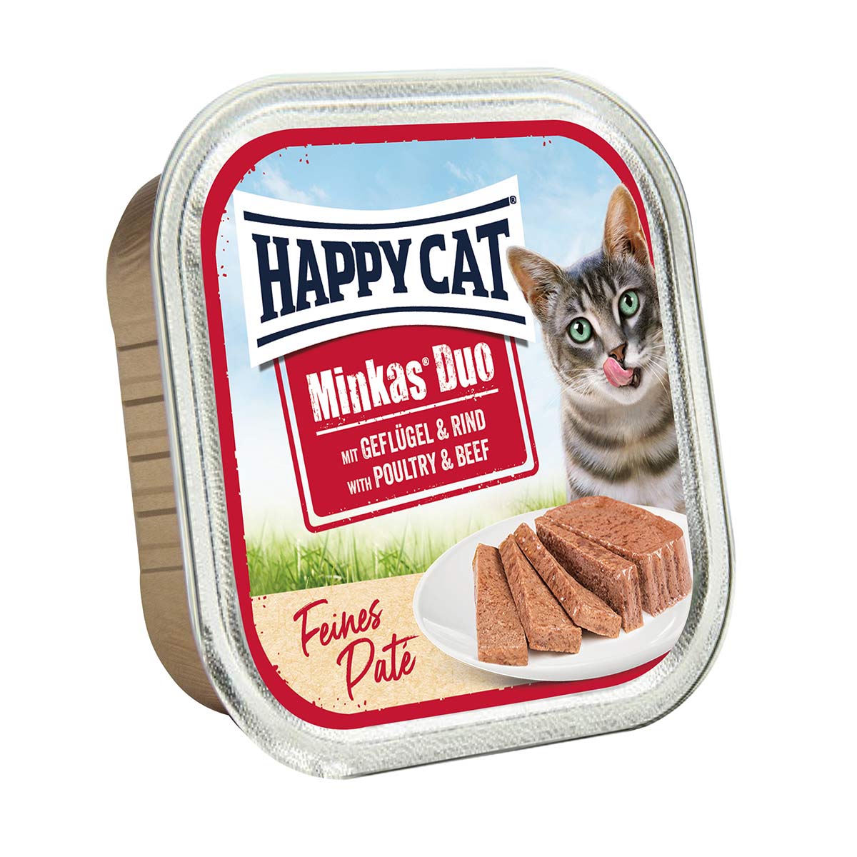 Happy Cat Minkas Duo Geflügel & Rind Paté 16x100g von Happy Cat