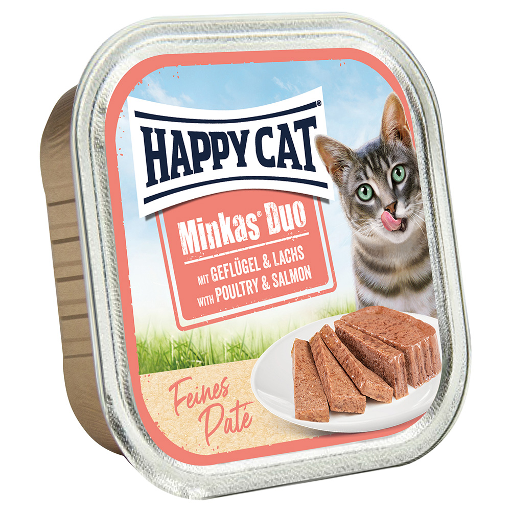Happy Cat Minkas Duo Feines Paté - Geflügel & Lachs 16 x 100 g Happy Cat Minkas Duo Feines Paté - Geflügel & Lachs 16 x 100 g von Happy Cat
