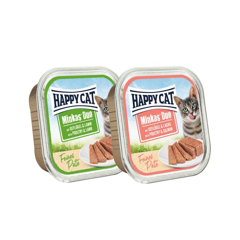 Happy Cat Minkas Duo Paté - Geflügel und Lachs - 16 x 100 g Happy Cat Minkas Duo Paté - Geflügel und Lachs - 16 x 100 g von Happy Cat
