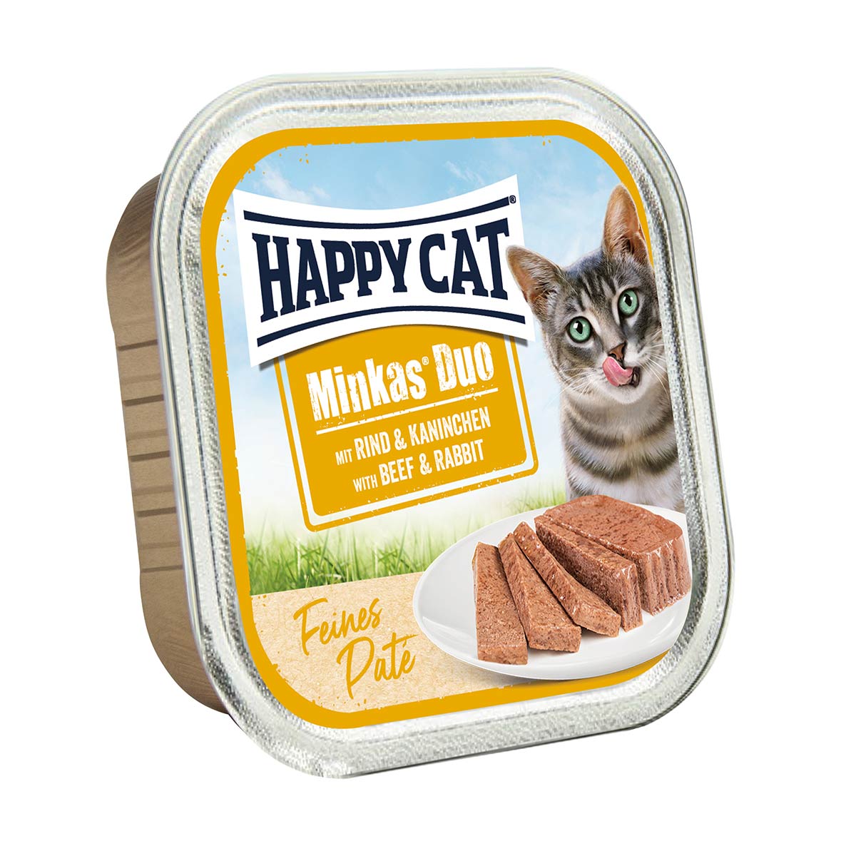 Happy Cat Minkas Duo Rind & Kaninchen Paté 16x100g von Happy Cat
