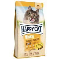 HAPPY CAT Minkas Trockenfutter Katze Adult, Hairball Control, Geflügel 10 kg von Happy Cat