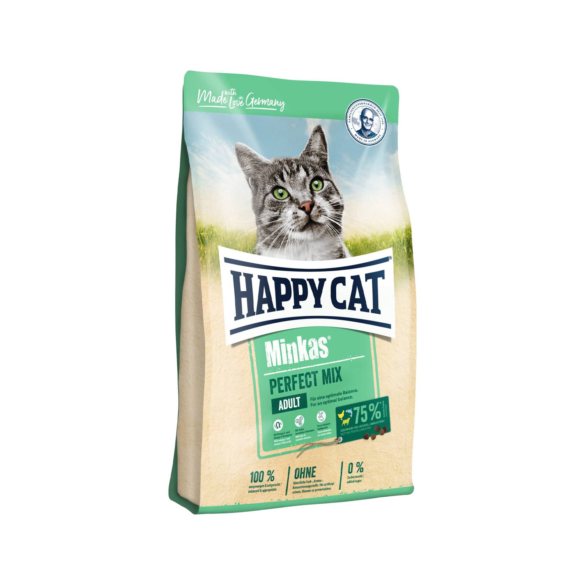 Happy Cat Minkas Perfect Mix Adult Katzenfutter - Geflügel, Lamm & Fisch - 10 kg Happy Cat Minkas Perfect Mix Adult Katzenfutter - Geflügel, Lamm & Fisch - 10 kg von Happy Cat