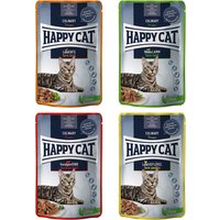Happy Cat Pouch Meat in Sauce 12 x 85 g - Adult-Mix (4 Sorten gemischt) von Happy Cat