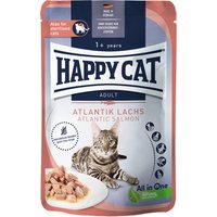 Happy Cat Pouch Meat in Sauce 12 x 85 g - Atlantik-Lachs von Happy Cat