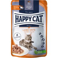 Happy Cat Pouch Meat in Sauce 12 x 85 g - Land-Ente von Happy Cat
