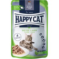 Happy Cat Pouch Meat in Sauce 12 x 85 g - Weide-Lamm von Happy Cat