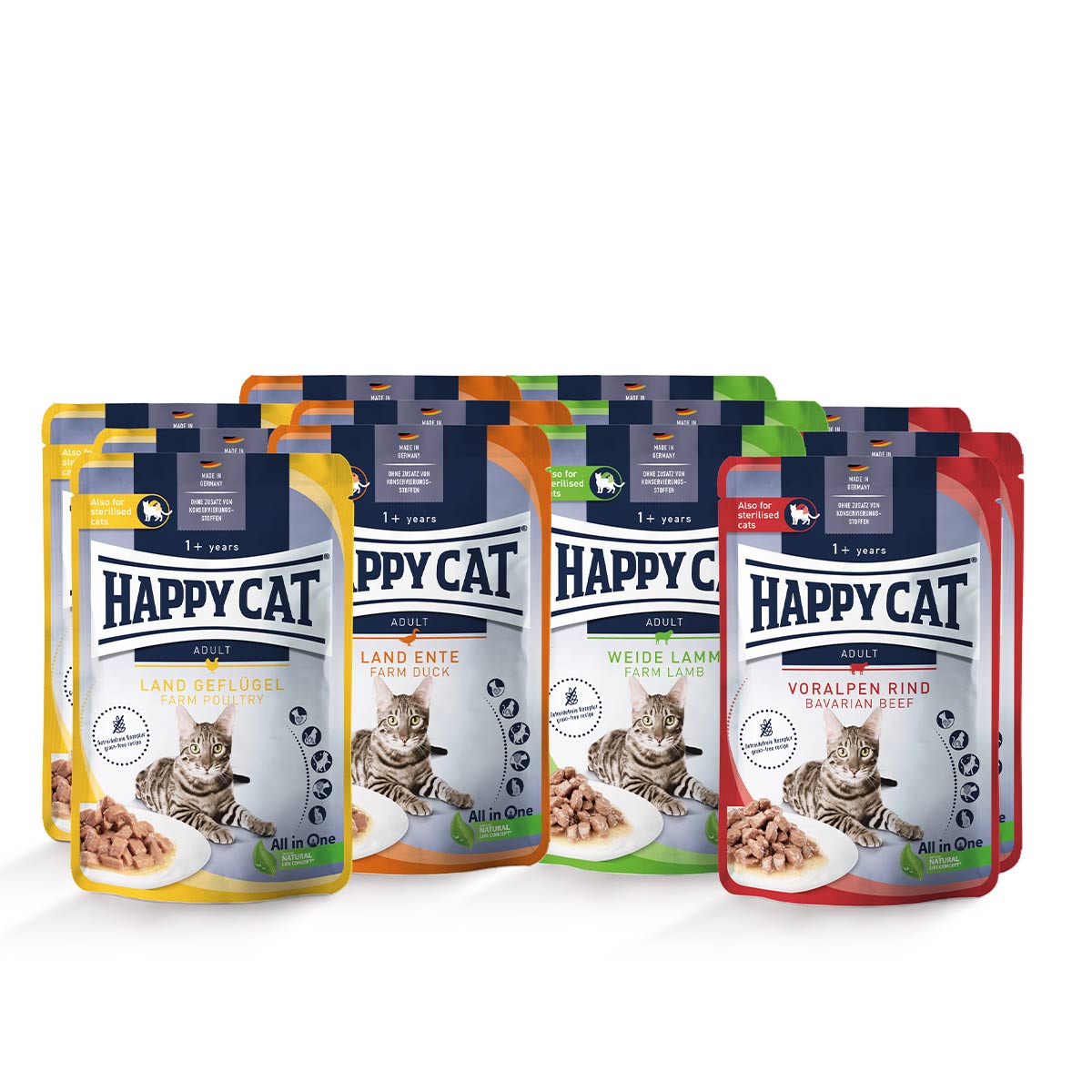 Happy Cat Pouches Mischtray 1 12x85g von Happy Cat