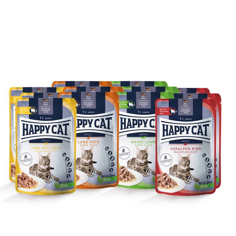 Happy Cat Pouches Mischtray 1 24x85g von Happy Cat