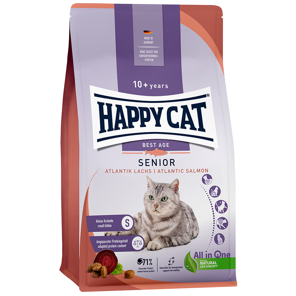 Happy Cat Senior Atlantik-Lachs - 4 kg von Happy Cat