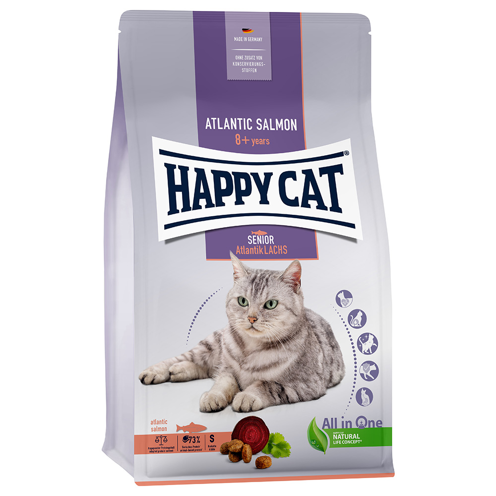 Happy Cat Senior Atlantik-Lachs - 4 kg von Happy Cat