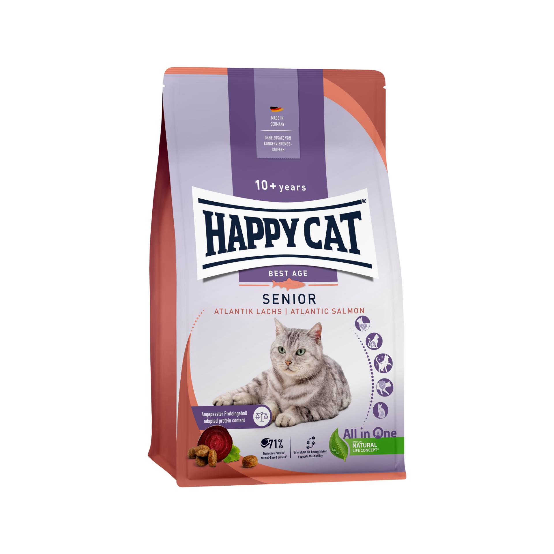 Happy Cat Senior - Lachs - 4 kg von Happy Cat