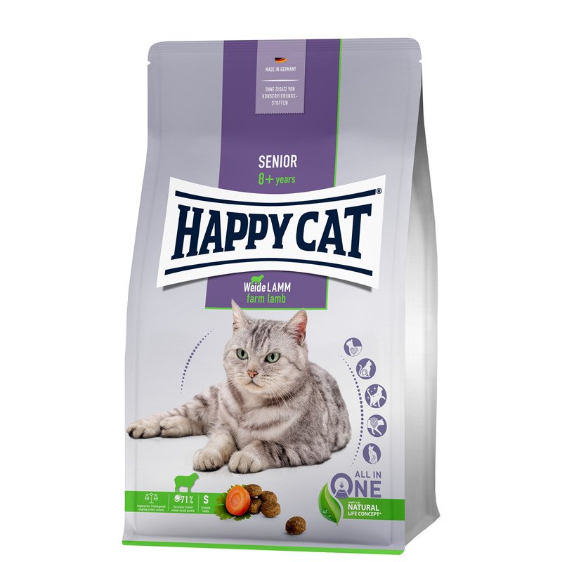 Happy Cat Senior Weide Lamm - Sparpaket 2 x 4 kg (6,12 € pro 1 kg) von Happy Cat