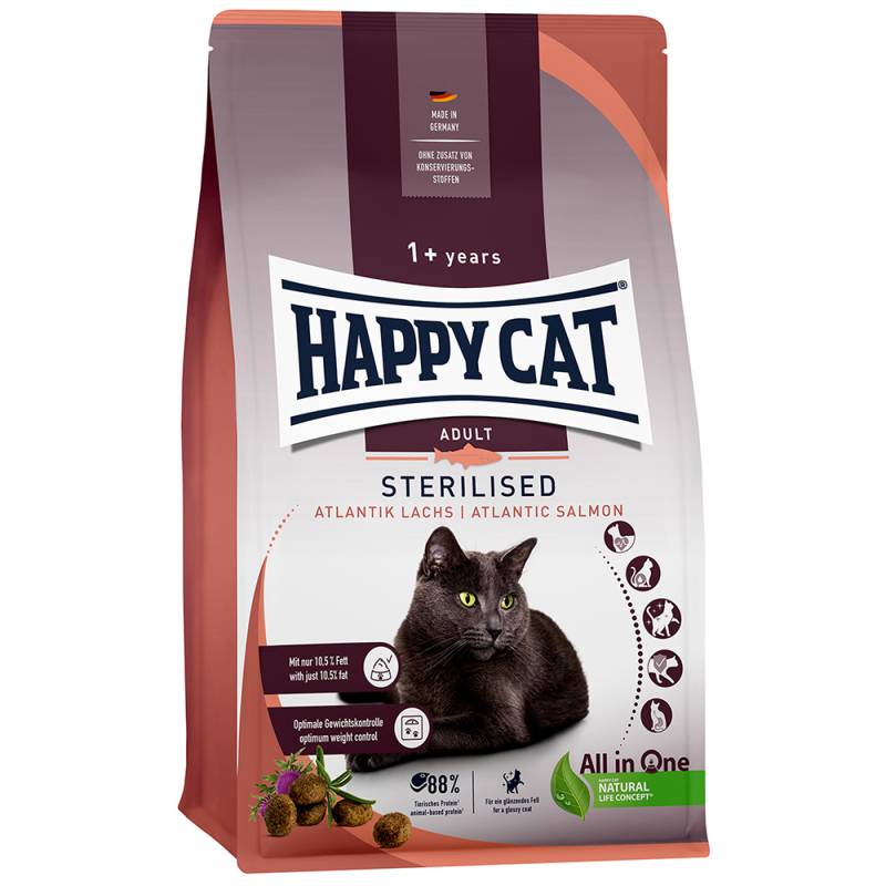 Happy Cat Sterilised Adult Atlantik-Lachs - Sparpaket: 2 x 10 kg von Happy Cat