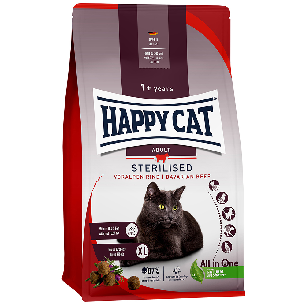 Happy Cat Sterilised Adult Voralpen-Rind - 10 kg Happy Cat Sterilised Adult Voralpen-Rind - 10 kg von Happy Cat