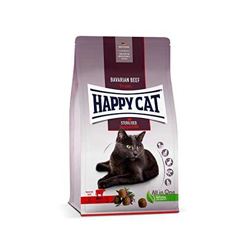 Happy Cat 70576 - Sterilised Adult Voralpen Rind - Trockenfutter für sterilisierte Katzen und Kater - 10 kg Inhalt von Happy Cat