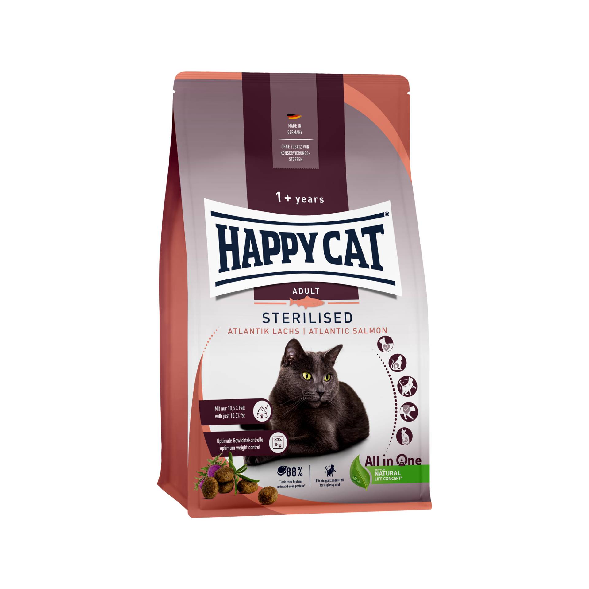 Happy Cat Sterilised - Lachs - 4 kg Happy Cat Sterilised - Lachs - 4 kg von Happy Cat
