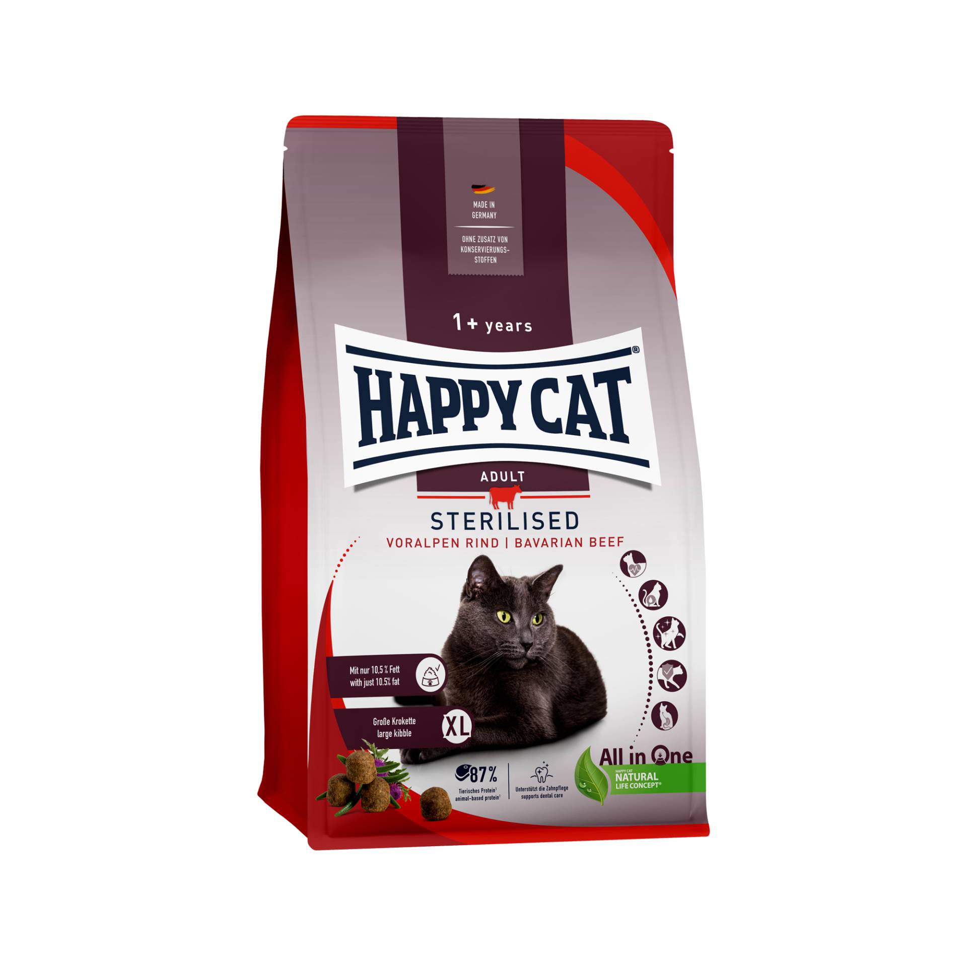 Happy Cat Sterilised - Rind - 1,3 kg von Happy Cat