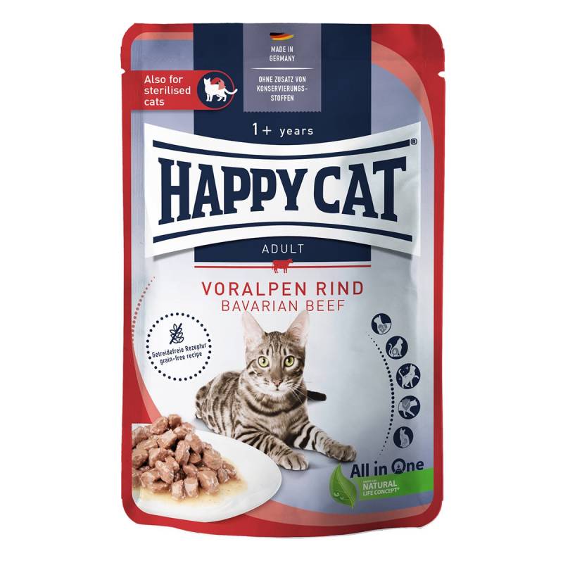 Happy Cat Meat in Sauce Voralpen Rind 12x85g von Happy Cat