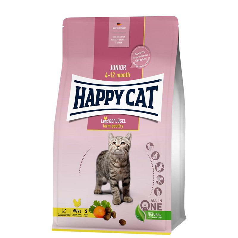 Happy Cat Young Junior Land Geflügel - 10 kg (5,70 € pro 1 kg) von Happy Cat