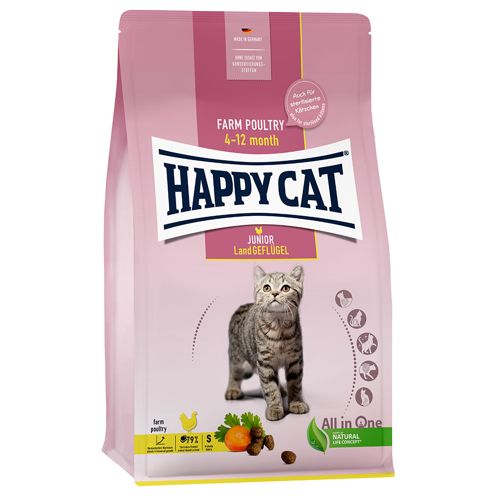 Happy Cat Young Junior Land-Geflügel - Sparpaket: 2 x 10 kg von Happy Cat