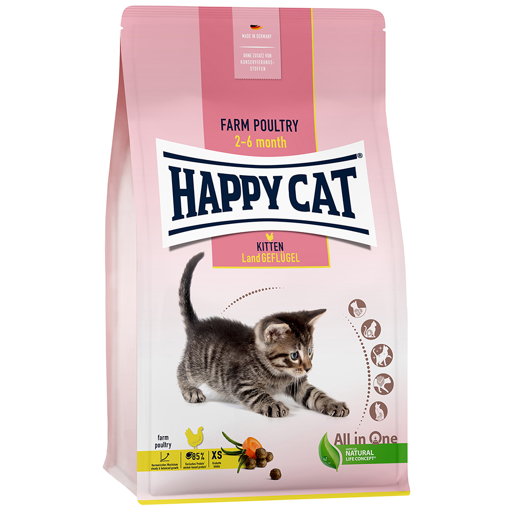 Happy Cat Young Kitten Land-Geflügel - 1,3 kg Happy Cat Young Kitten Land-Geflügel - 1,3 kg von Happy Cat