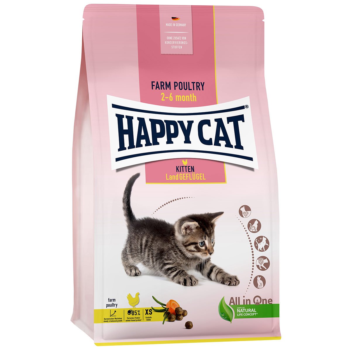 Happy Cat Young Kitten Land Geflügel 1,3kg von Happy Cat