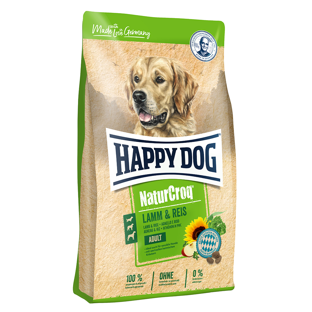 Happy Dog NaturCroq Lamm & Reis - Sparpaket: 2 x 15 kg von Happy Dog NaturCroq