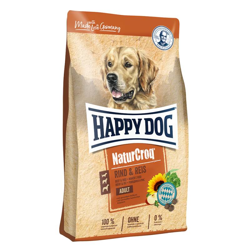 Sparpaket Happy Dog NaturCroq 2 x 15 kg - Rind & Reis von Happy Dog NaturCroq