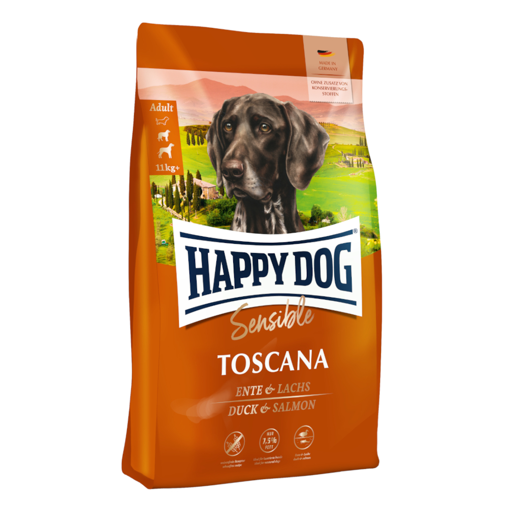 Sparpaket Happy Dog Supreme 2 x Großgebinde - Sensible Toscana (2 x 12,5 kg) von Happy Dog Supreme Sensible