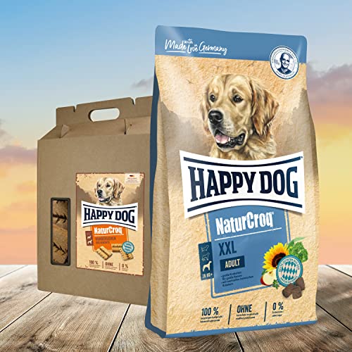 Happy Dog - NaturCroq XXL 15 kg + Naturcroq Hundekuchen 5 kg von Happy Dog TJURE