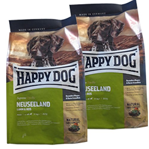 2 x 4 kg Happy Dog Neuseeland Lamm mit Reis, Hundefutter von Happy Dog