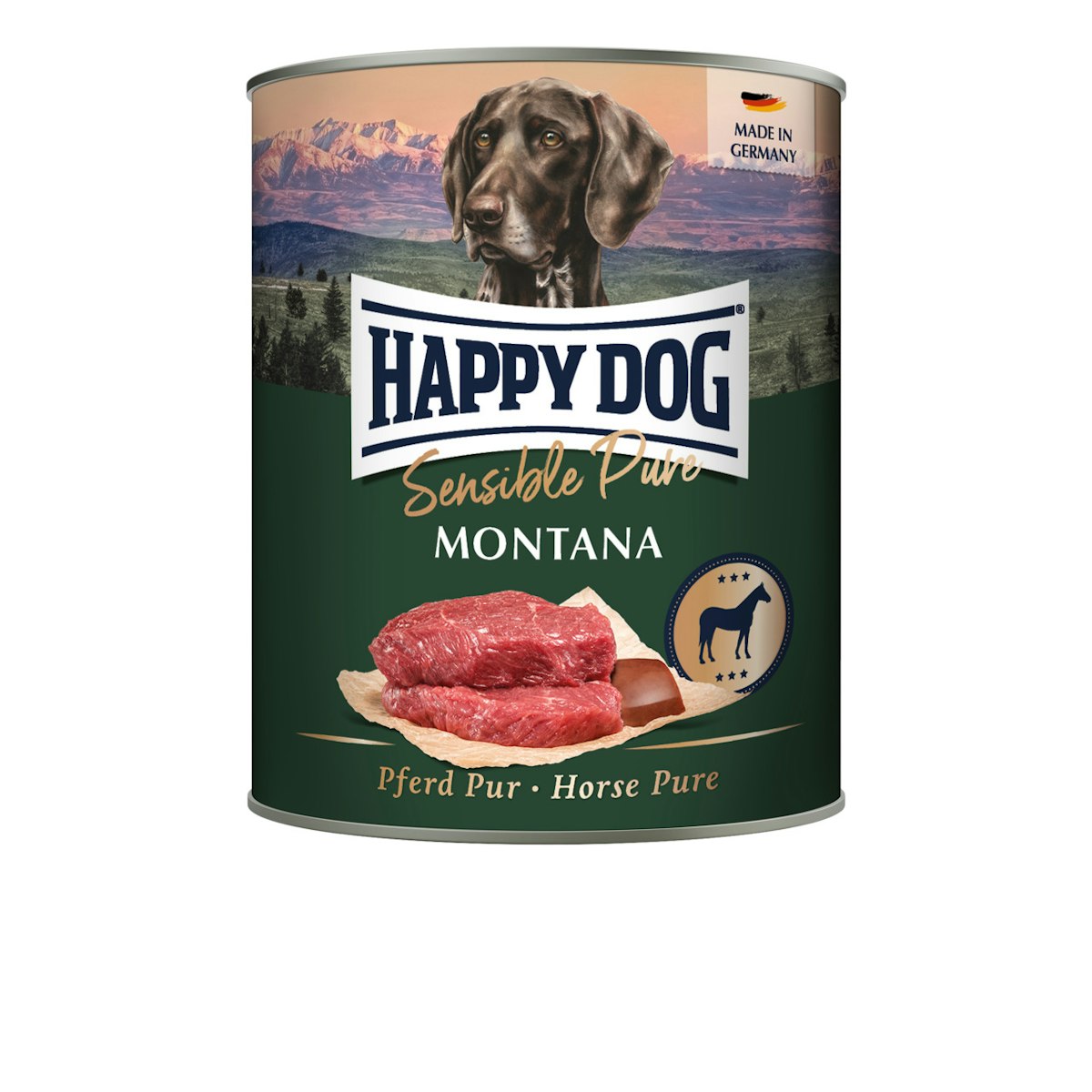 HAPPY DOG 800g Hundenassfutter Sparpaket 12 x 800 Gramm Norway Seefisch