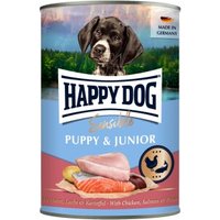HAPPY DOG Nassfutter Hund Sensible Puppy Huhn, Lachs & Kartoffel 6 x 400g von Happy Dog
