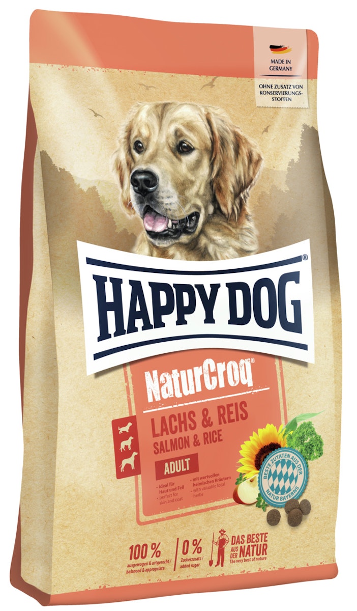 HAPPY DOG NaturCroq Lachs & Reis Hundetrockenfutter von Happy Dog